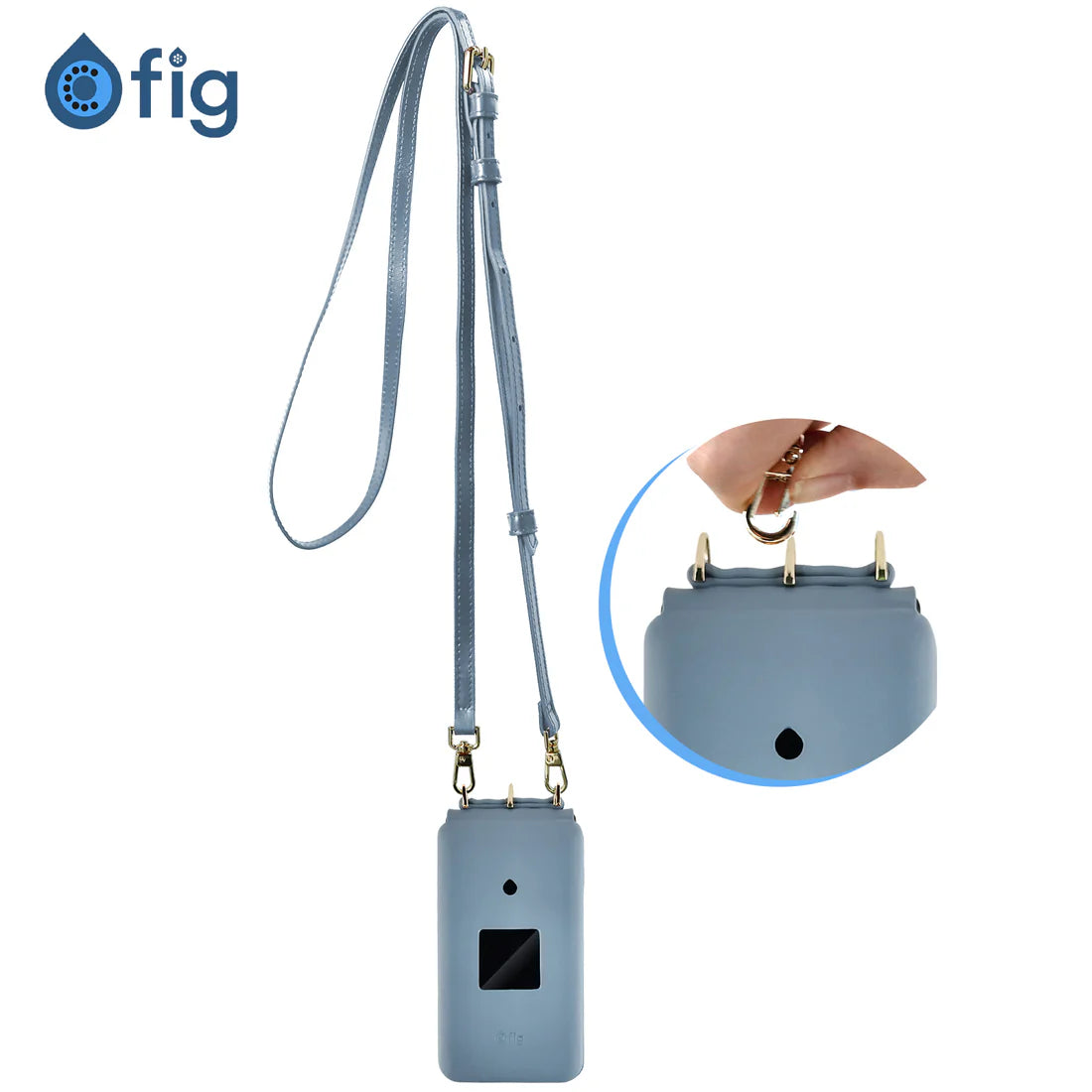 Fig II Genuine Leather Crossbody Case (with strap)